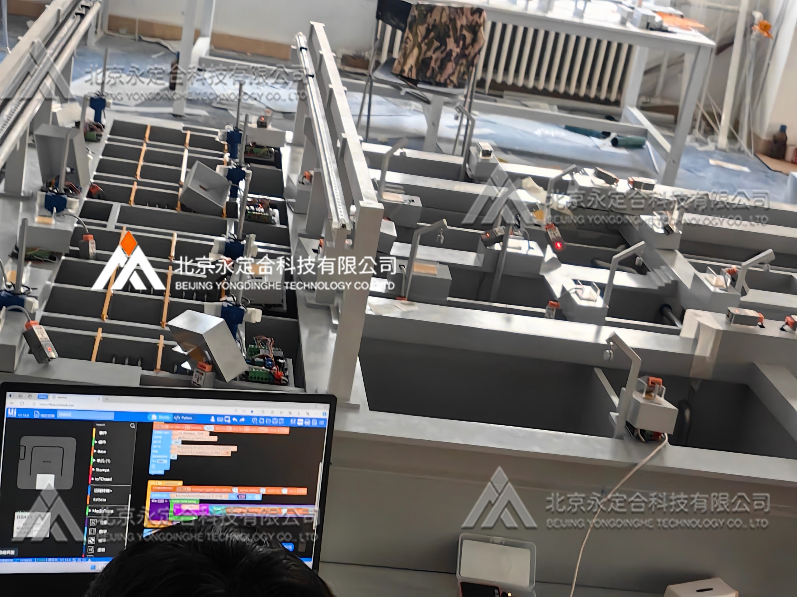 智慧清流仿真工厂（污水处理厂工艺流程MR教学实训沙盘）