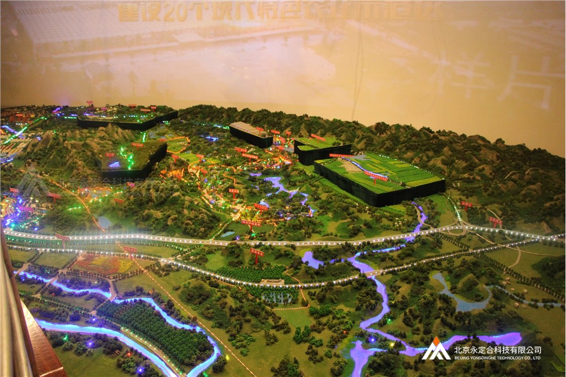 广西五彩田园规划沙盘
